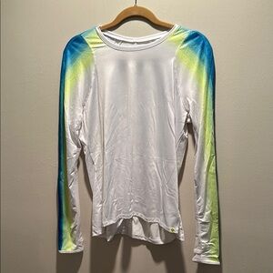 Lucky in Love White Athletic Shirt medium